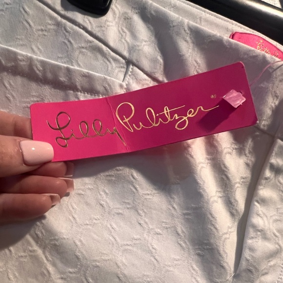 Lilly Pulitzer | 4.4Stars | 29" Kelly Textured Ankle Length Skinny Pant |$138.00 - Picture 3 of 6